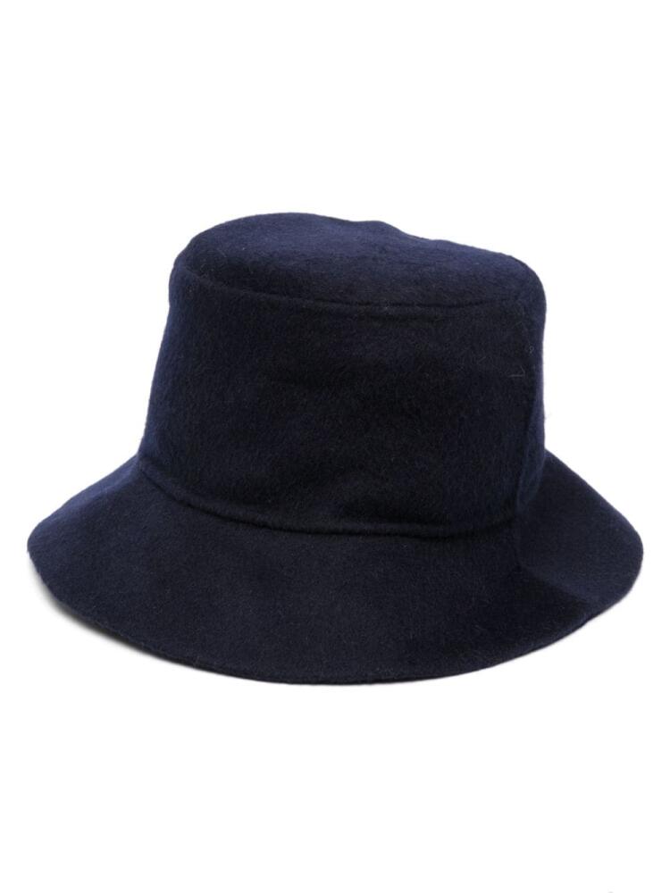 P.A.R.O.S.H. flat-crown wool bucket hat - Blue Cover