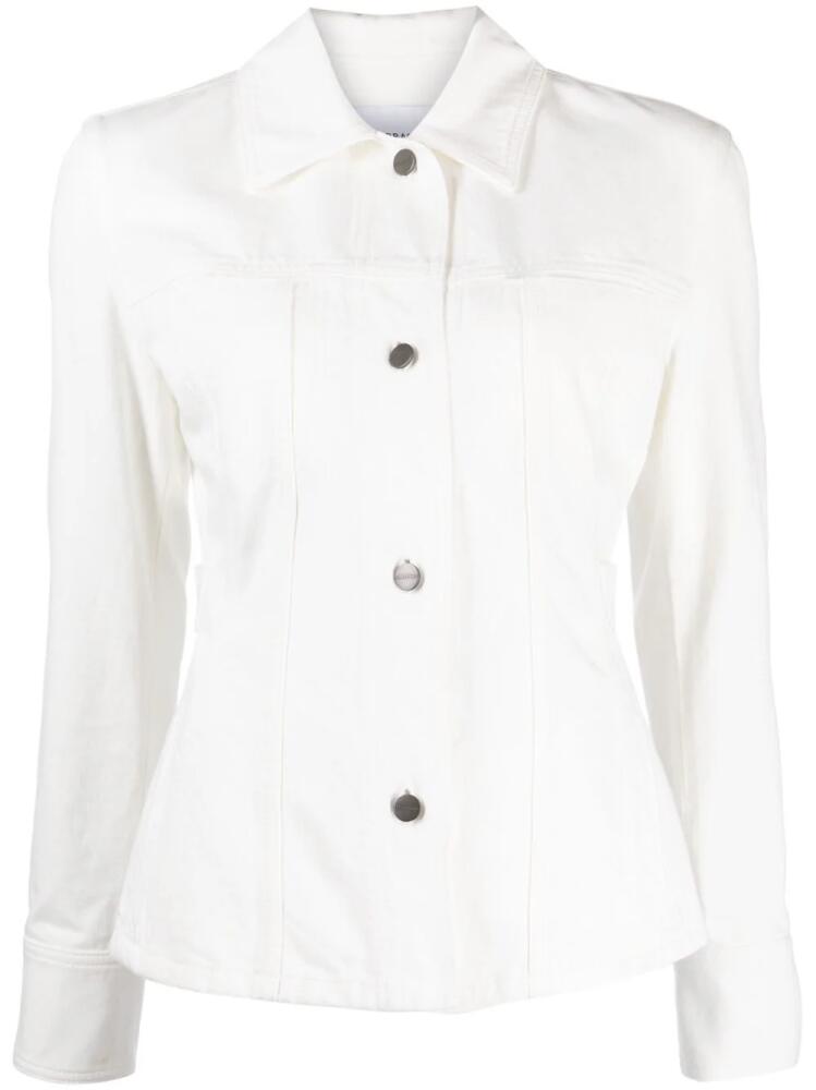 Ferragamo fitted-waistline denim jacket - White Cover