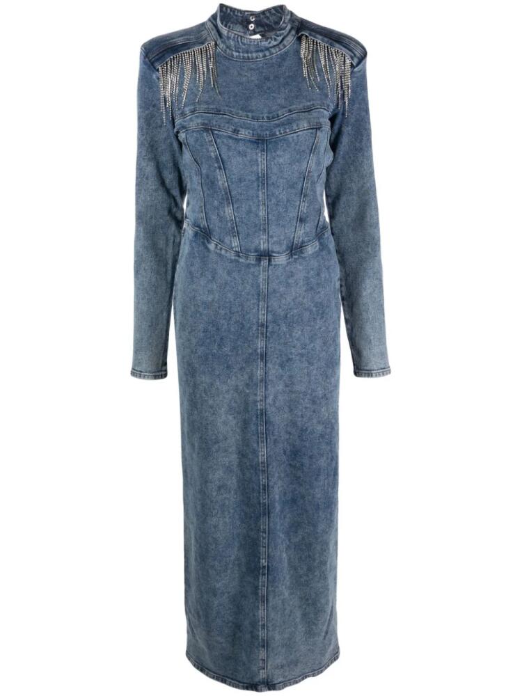 Gestuz FrillyGZ denim maxi dress - Blue Cover