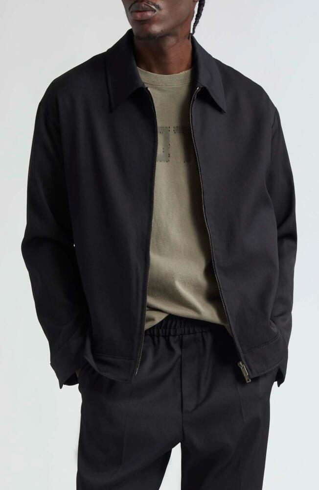 Golden Goose Luther Wool Gabardine Coach's Jacket in Black Cover