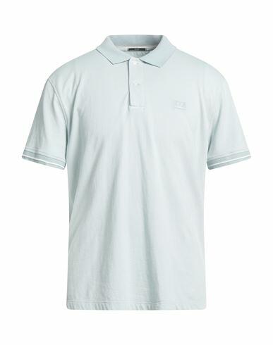 C. p. Company Man Polo shirt Sky blue Cotton, Polyamide Cover