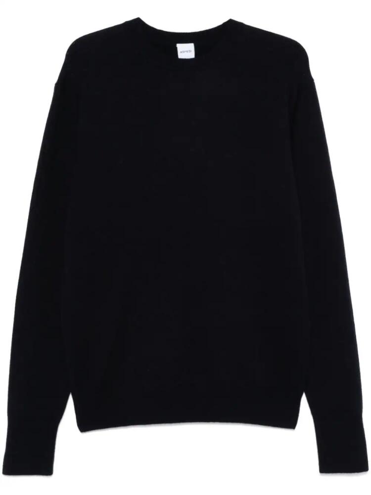 ASPESI crew-neck wool sweater - Blue Cover