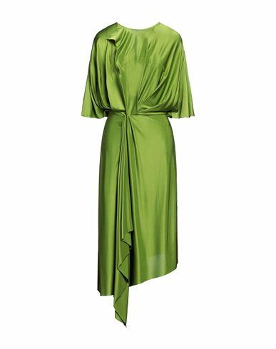 Victoria Beckham Woman Midi dress Green Viscose, Elastane, Polyester Cover