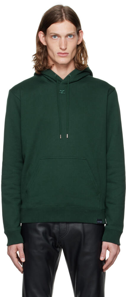 Courrèges Green Basic Hoodie Cover