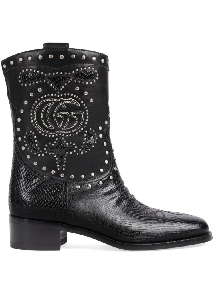 Gucci Double G leather boots - Black Cover