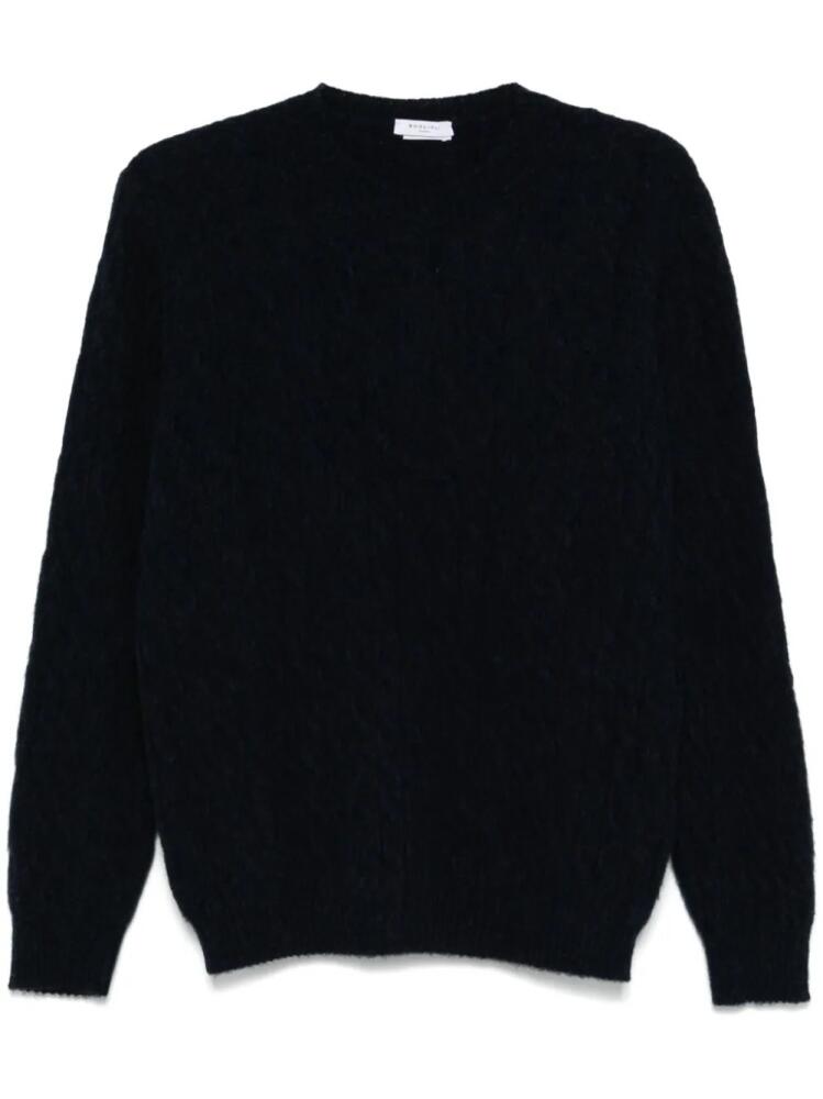 Boglioli cable-knit sweater - Blue Cover