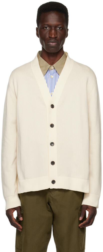 PS by Paul Smith Off-White Embroidered Cardigan Cover