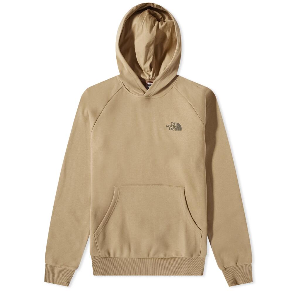 The North Face Men's Raglan Redbox Popover Hoodie in Khaki Stone Cover