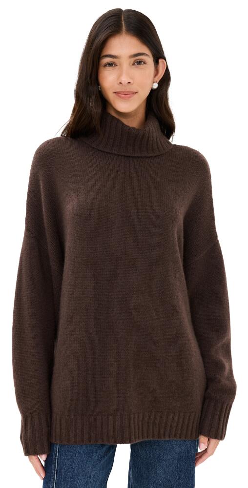 Jenni Kayne Cashmere Porter Turtleneck Chocolate Cover