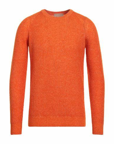 120% Lino Man Sweater Orange Mohair wool, Polyamide, Linen, Cashmere, Wool Cover