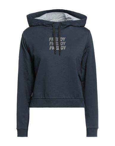 Freddy Woman Sweatshirt Midnight blue Cotton, Elastane Cover