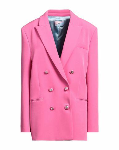 Chiara Ferragni Woman Blazer Fuchsia Polyester, Elastane Cover