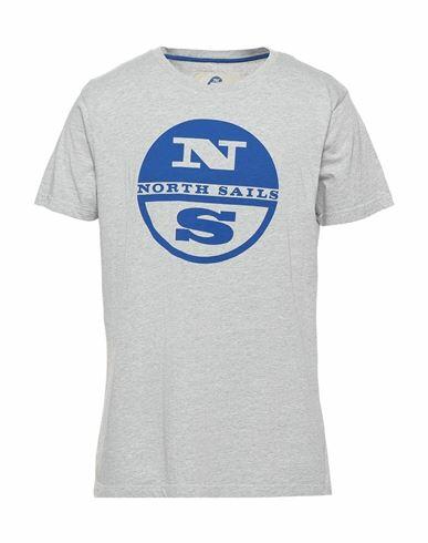 North Sails Man T-shirt Grey Cotton Cover