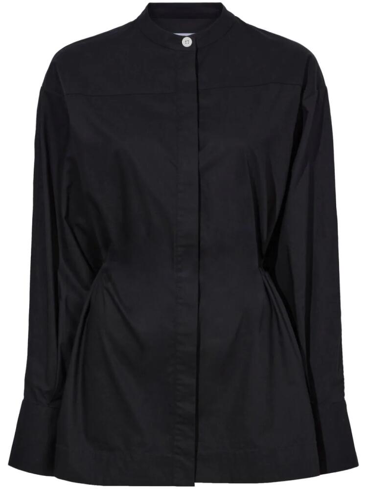 Proenza Schouler White Label drawstring long-sleeve shirt - Black Cover