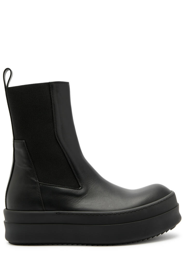 Rick Owens Mega Bumper Beatle Leather Flatform Chelsea Boots - Black Cover