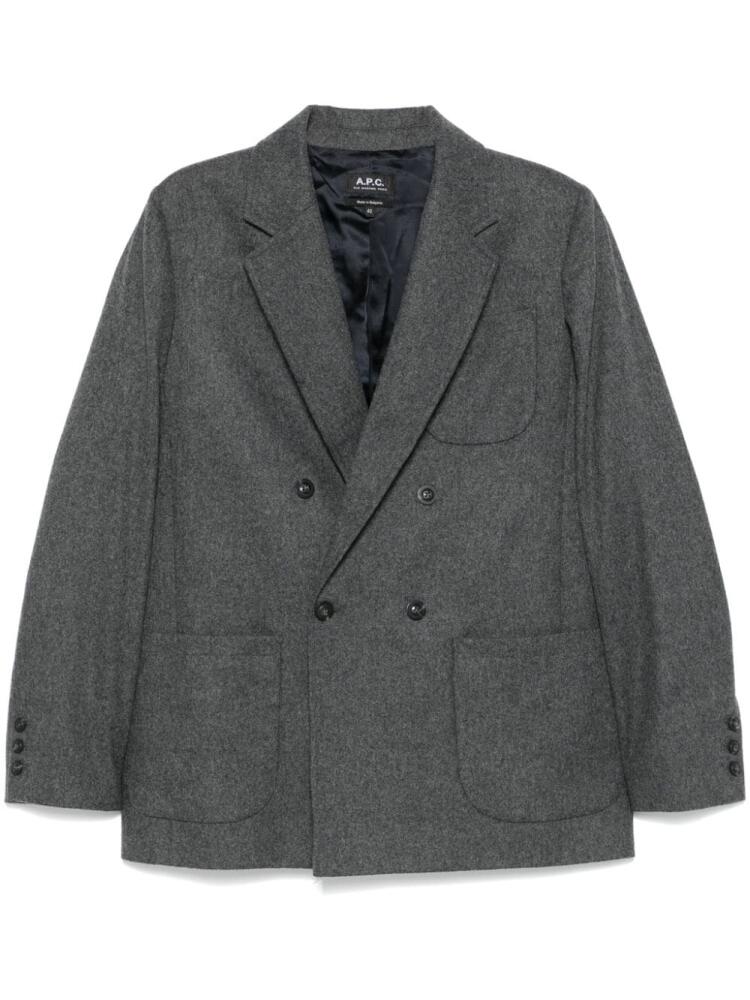 A.P.C. felted blazer - Grey Cover