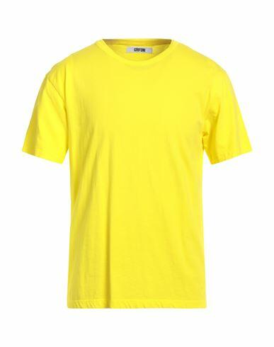 Grifoni Man T-shirt Yellow Cotton Cover