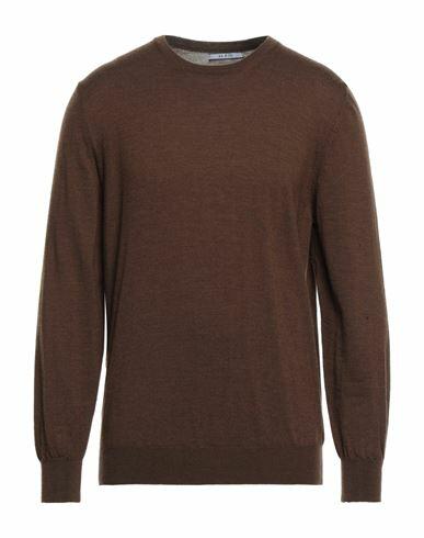 At. p.co Man Sweater Brown Merino Wool Cover