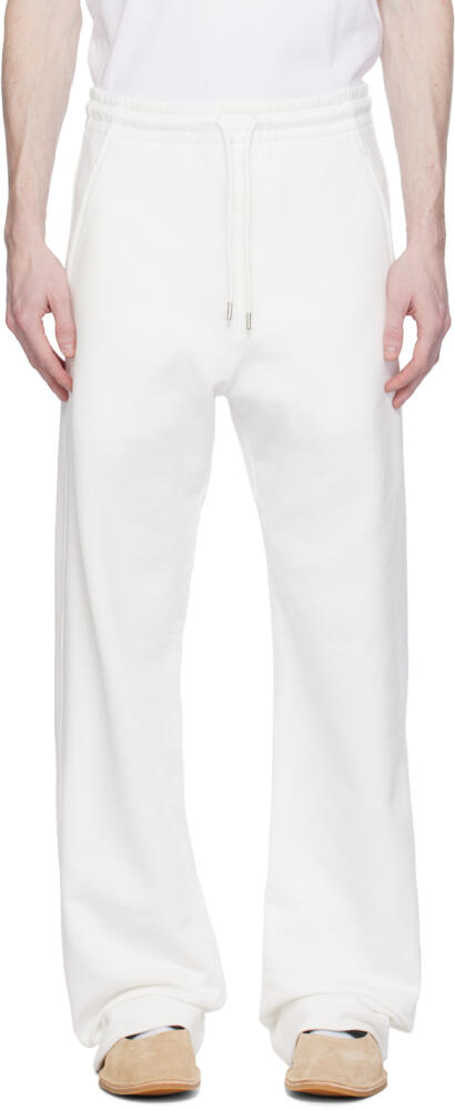 Dries Van Noten White Drawstring Sweatpants Cover