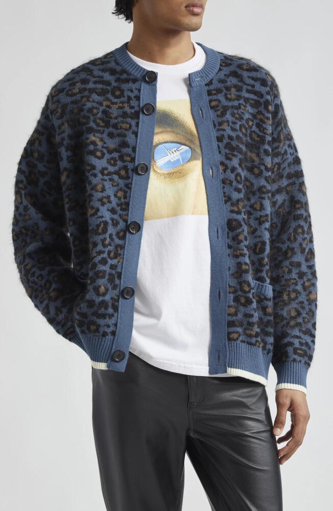 Undercover Leopard Jacquard Cardigan in Bluebase Cover