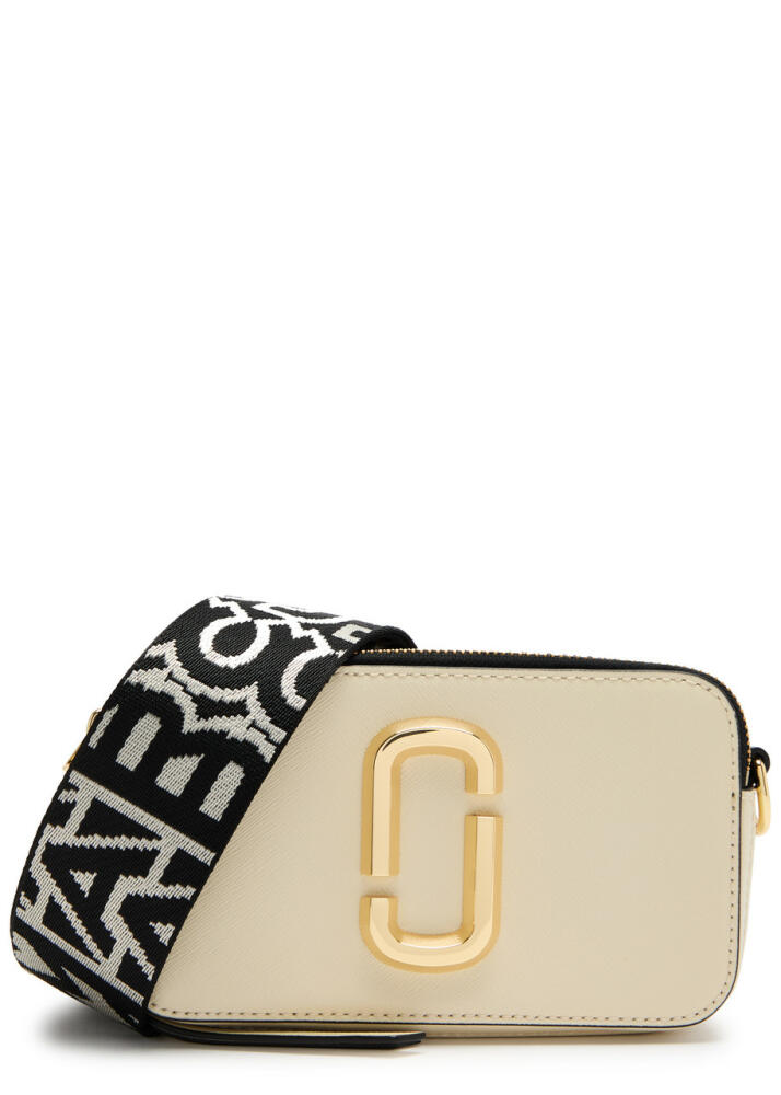 Marc Jacobs The Snapshot Colour-blocked Leather Cross-body bag - Off White Cover