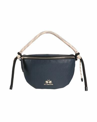 La Martina Woman Handbag Navy blue Polyurethane Cover