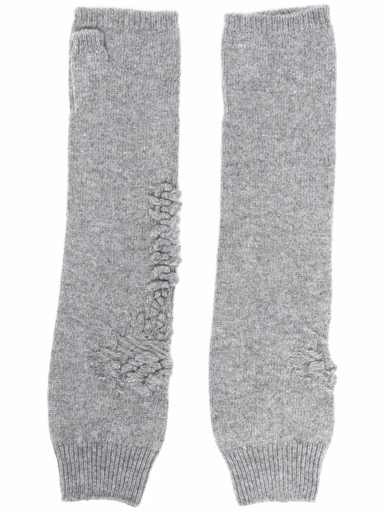 Barrie cashmere mittens - Grey Cover