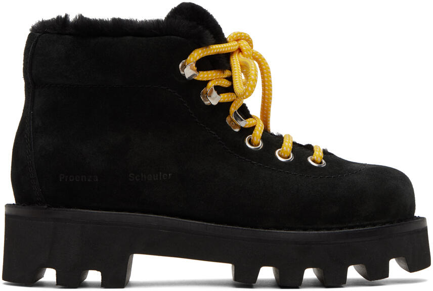 Proenza Schouler Black Suede Hiking Boots Cover