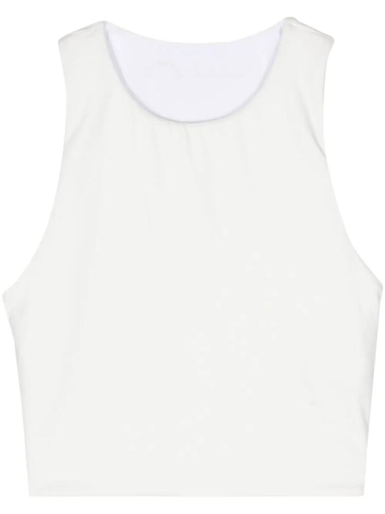 The Upside Jacinta cropped performance tank top - White Cover