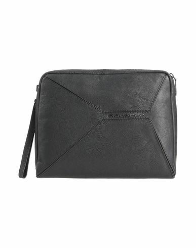 Piquadro Man Handbag Black Leather Cover