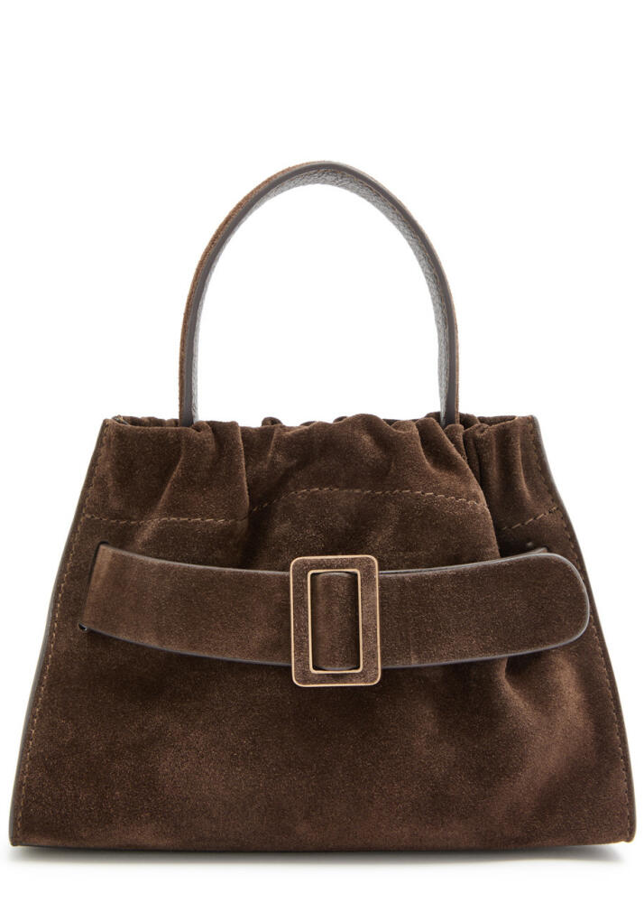 Boyy Scrunchie 2 Suede top Handle bag - Dark Brown Cover