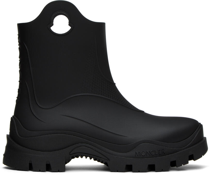 Moncler Black Misty Rain Boots Cover