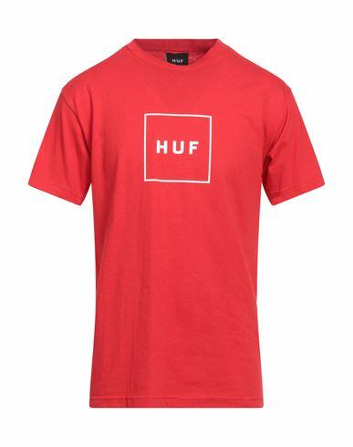 Huf Man T-shirt Red Cotton Cover