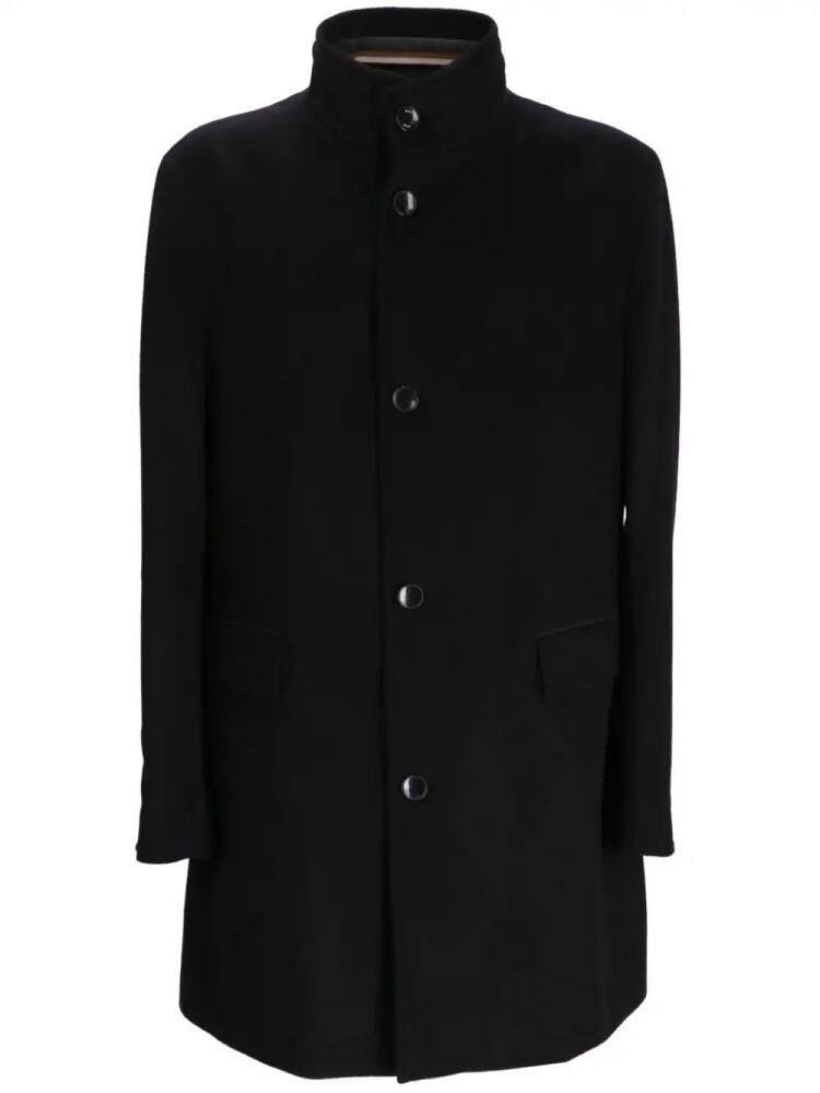 BOSS regular-fit coat - Black Cover