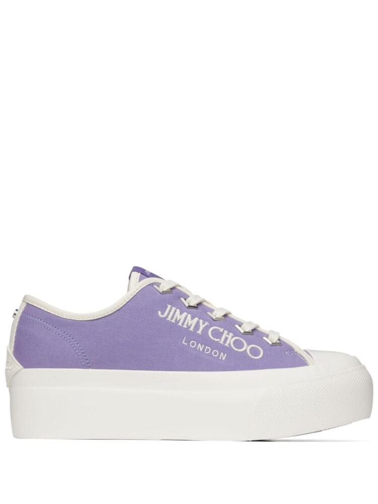 Jimmy Choo Palma Maxi canvas sneakers - Purple Cover