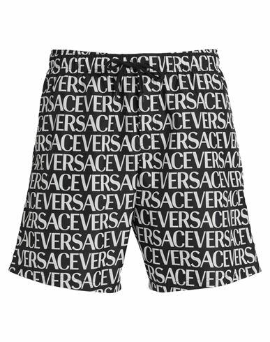 Versace Man Swim trunks Black Polyester Cover