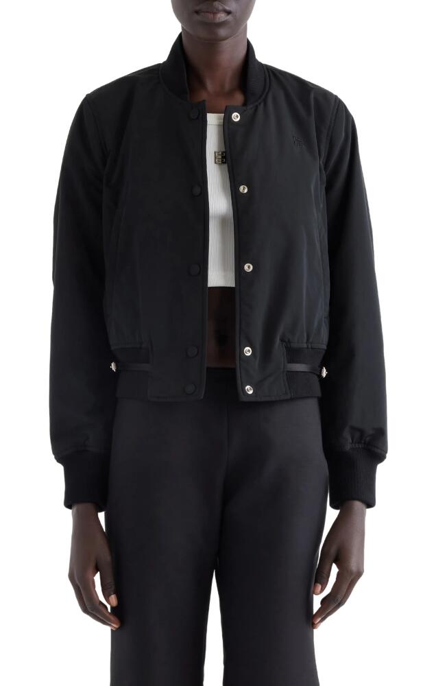 Givenchy Voyou Belted Bomber Jacket in Black Cover