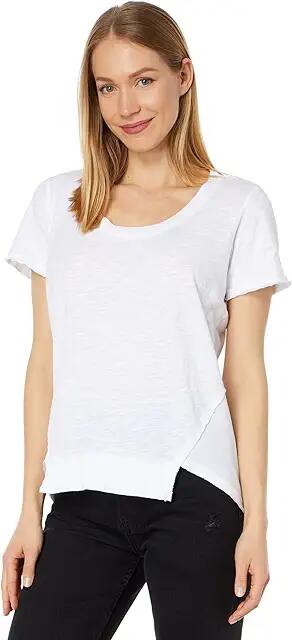 bobi Los Angeles Forward Side Seam Tee (White) Women's Clothing Cover