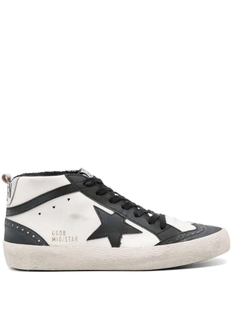 Golden Goose Mid Star high-top sneakers - White Cover