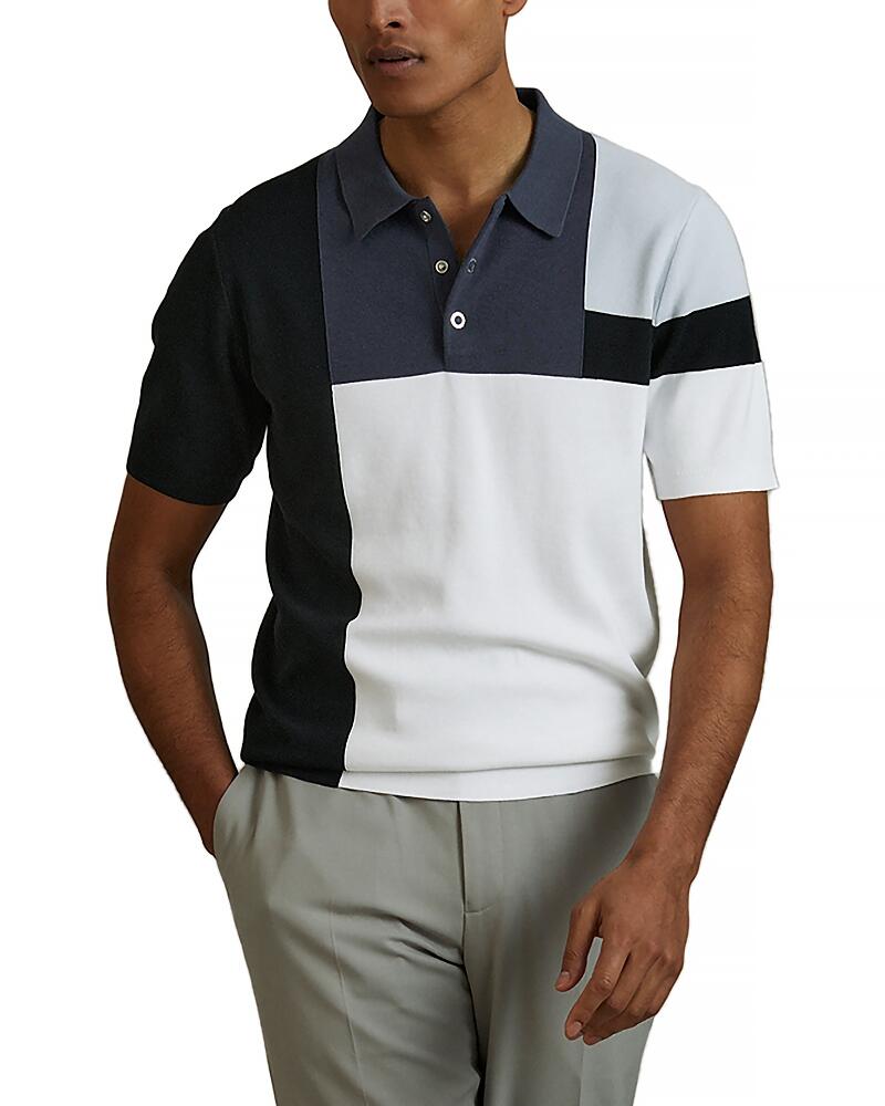 Reiss Charge Snap Color Blocked Polo Shirt Cover