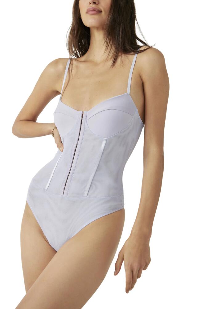 Free People Intimately FP Night Rhythm Corset Bodysuit in Soft Lilac Cover