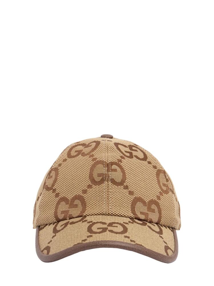 GUCCI Gg Maxi Cotton Blend Jacquard Hat Cover