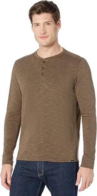 Prana Ronnie Henley II Standard Fit (Oak Barrel Heather) Men's Clothing Cover