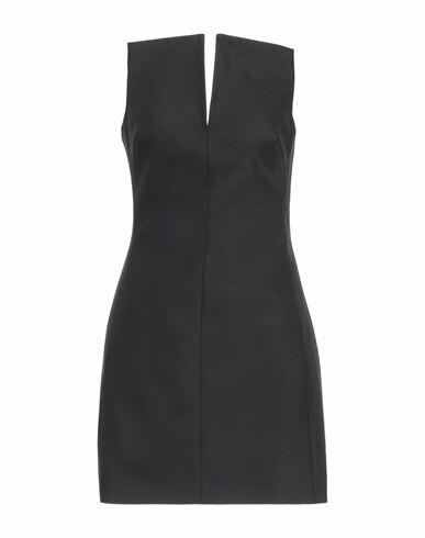 Alessandro Vigilante Woman Mini dress Black Virgin Wool, Elastane Cover