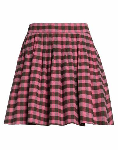 Kenzo Woman Mini skirt Magenta Linen, Virgin Wool, Polyamide Cover