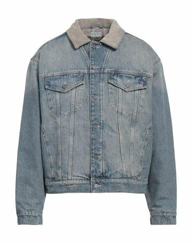 Guess Man Denim outerwear Blue Cotton, Hemp Cover