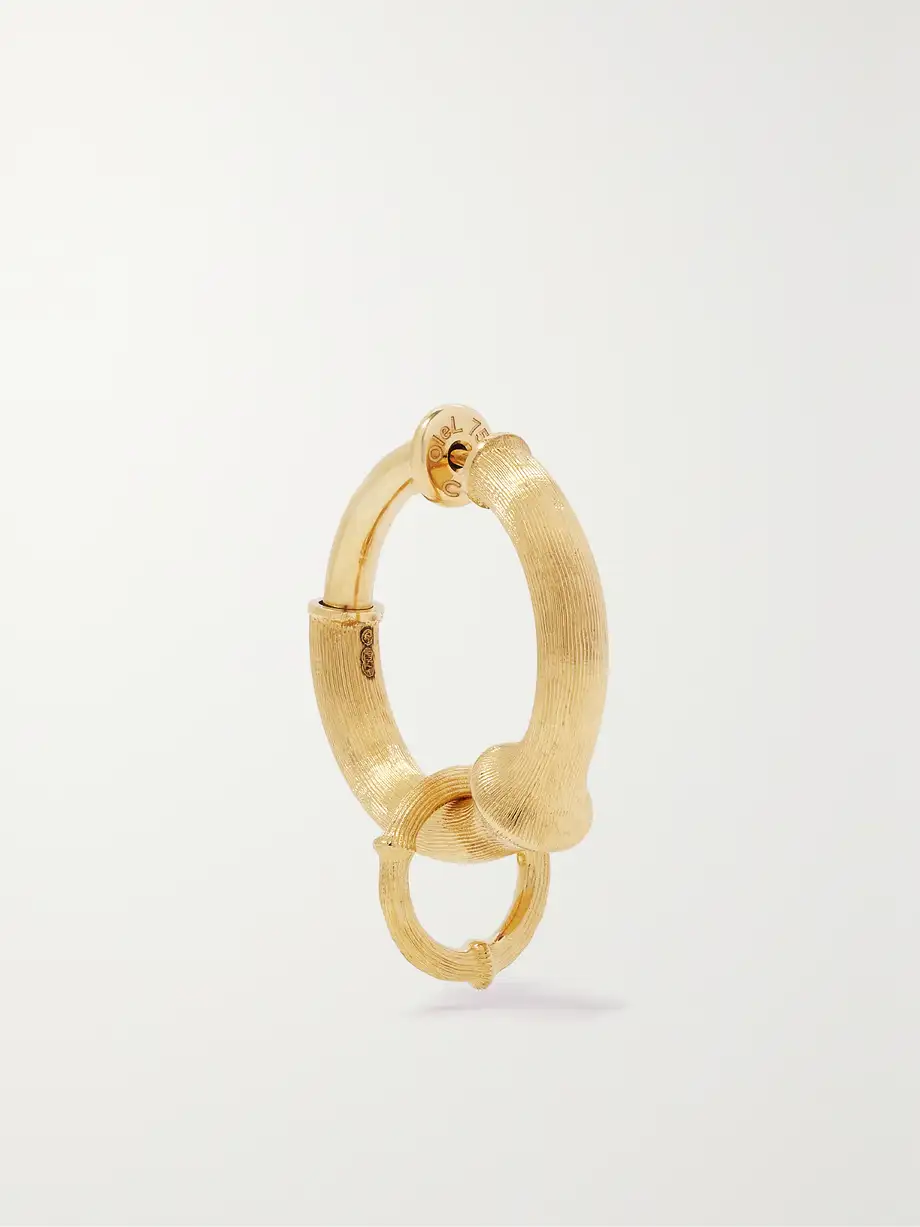 OLE LYNGGAARD COPENHAGEN - Nature Small 18-karat Gold Single Hoop Earring - One size Cover