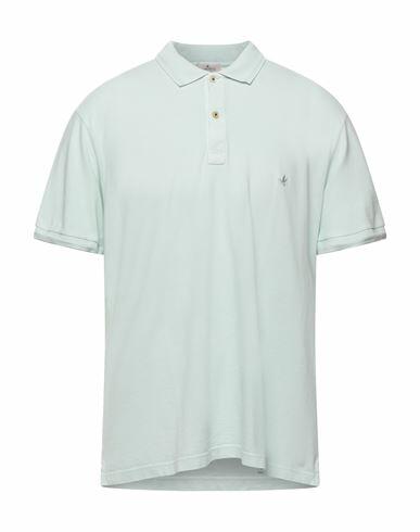 Brooksfield Man Polo shirt Light green Cotton Cover