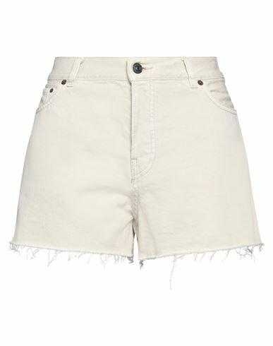 Haikure Woman Denim shorts Beige Cotton Cover