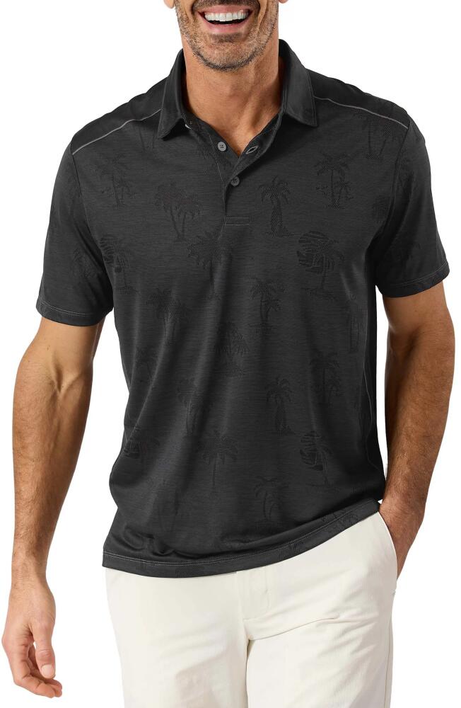 Tommy Bahama Palm Coast Palmera IslandZone Recycled Polyester Polo in Black Cover